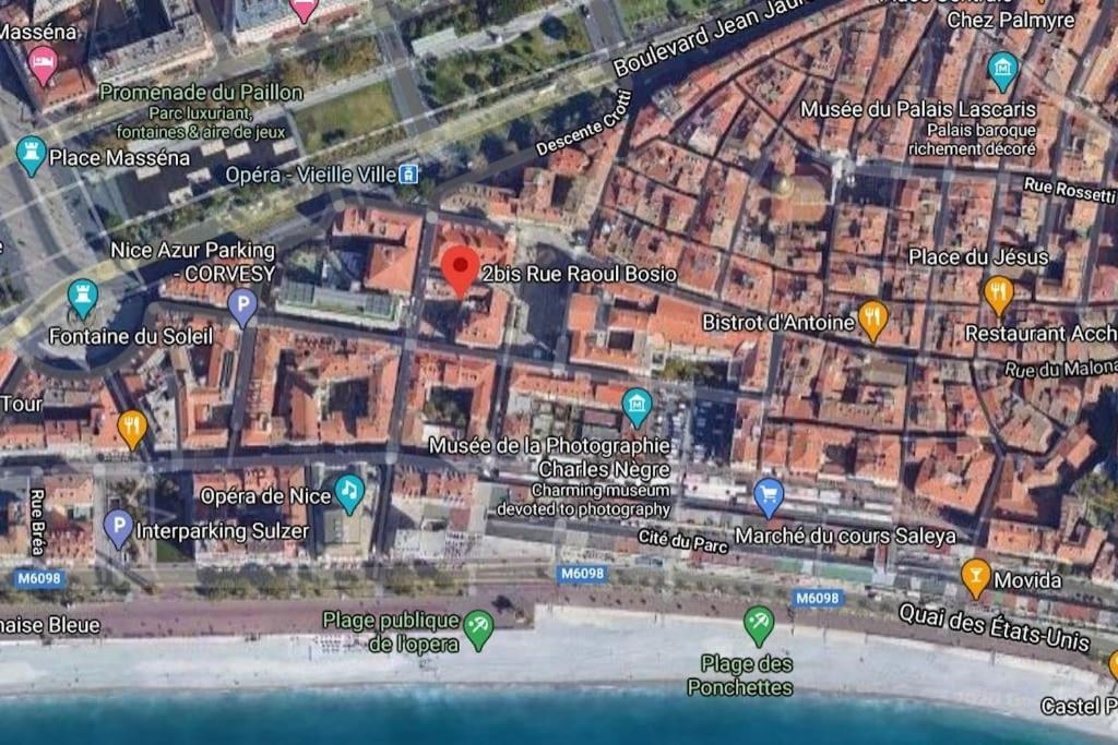#9 Opera'S Duplex Panoramic Sea View Terrace & Ac 1Min To Beach นีซ ภายนอก รูปภาพ
